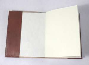 Journal A5 en cuir à couverture rigide avec logo personnalisé fait main vente en gros reliure à colle pour étudiants et fournitures de papeterie - Product Image 3