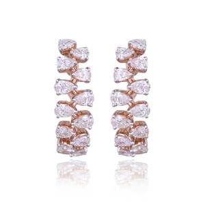 14K Gold <b>Stud</b> Earrings Moon Shape Luxury Party Jewelry for Weddings and Gifting - Product Image 6