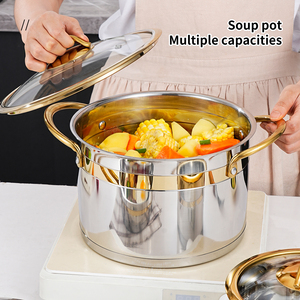 Bộ nồi inox 6 món, tương thích với nồi súp có nắp và các dụng cụ nấu ăn khác - Product Image 2