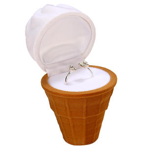 Miniatura 3D di Torta al Cioccolato Rosa, Dessert e Gelato in Flanella, Decorazione per Scatole di Gioielli e Arte Alimentare - Product Image 1