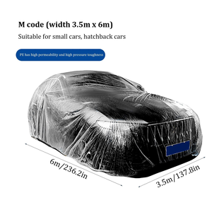 Automotive Oil Resistant <b>Plastic</b> Sheeting for Car Painting Auto Masking Film 2mm <b>Thickness</b> Custom Printing Accepted - Product Image 2