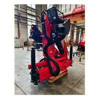 Grue articulée robuste à 2 niveaux SPK38502A 13T, engin de construction pour l'installation de béton préfabriqué sur camions de transport 6x4
