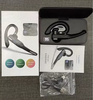 YYK525 Earpiece tunggal kualitas tinggi 2024 Earphone Stereo Earhook mode dengan Logo kustom untuk mengemudi