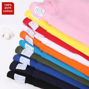 Étiquettes intérieures personnalisées et cartes de logo, t-shirt pour homme 100% coton, décontracté, longueur courte, t-shirt vierge, impression, t-shirts basiques pour homme - Product Image 2