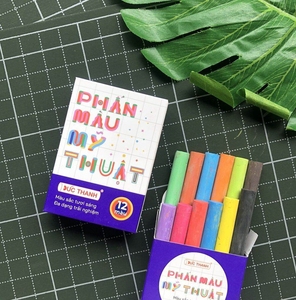 Craie d'art colorée sans poussière Duc Thanh, non toxique, lavable, pour gypse, trottoirs et tableaux noirs, prix usine - Product Image 1