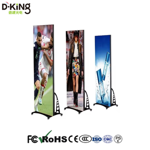 Pantalla Publicitaria Digital Plegable para Interiores D-King, Cartel a Todo Color, P1.25 P1.56 P1.66 P1.86 P2 P2.5 P3, Pantalla Triple Plegable - Product Image 4
