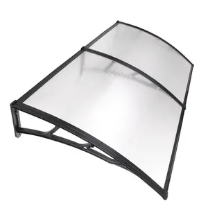 Black and White color 3mm pc solid sheet window outdoor canopy/polycarbonate awning