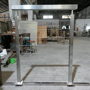 Rampe de balcon moderne en acier pour villa, garde-corps d'escalier, balustrade, câble, fil, poteau - Product Image 5