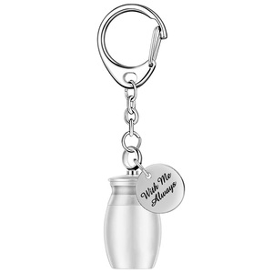 LLavero de jarra de cremación para cenizas de mascotas, colgante de urna conmemorativa para amados, joyería de regalo, etiquetas redondas - Product Image 6