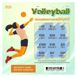 Jeux de loterie à thème sportif pour l'amusement Motif chaud Carte à gratter personnalisée Loterie de cartes à gratter <span class=keywords><strong>en</strong></span> <span class=keywords><strong>ligne</strong></span> avec numéro de série - Product Image 4