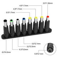 Kabel Adaptor USB C ke DC PD, Kabel Daya Tipe-C ke DC, Output Tegangan Dapat Diatur 5V-9V-12V-15V-20V, Kabel Pengisian Daya Laptop Cepat PD