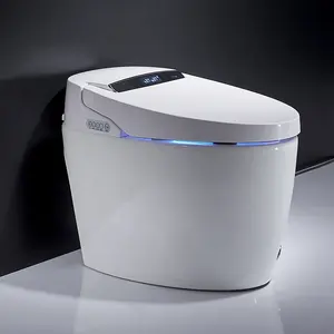 Inodoro con sensor salle de bain toilette intelligente chauffante intelligente céramique S piège toilettes siphoniques commodes