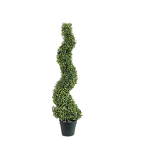 Plante artificielle bonsaï en forme de cône, bobo sculpté, en pots pour la décoration d'intérieur et extérieure, vente en gros,