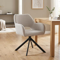 Fauteuil de loisirs contemporain à dossier haut en tissu velours pour restaurant et cuisine