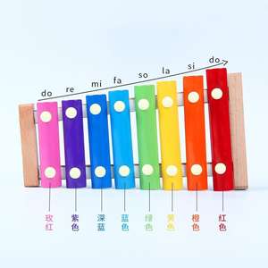 Jouet en bois pas cher 8 tons frapper <span class=keywords><strong>xylophone</strong></span> piano glockenspiel instrument de musique bébé jouets d'apprentissage éducatifs - Product Image 5