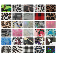 Rouleau de vinyle thermocollant PU haute élasticité à motif camouflage pour accessoires vestimentaires DIY