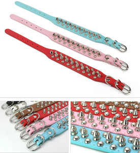 11 Farben Anti Bite Durable Rivet Haustier halsband Super Cool Bullet Head Hunde halsband Punk Style Kleines und mittleres Hunde halsband - Product Image 4