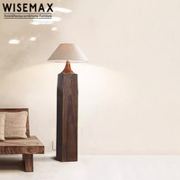 WISEMAX FURNITURE Français rétro lampadaire lumière luxe tissu lampe de table antique LED lampe de bureau décor à la maison pour villa hôtel chambre à coucher