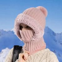 Topi Bulu Domba Hangat Musim Dingin, Penutup Kepala Anti Angin, Syal Leher Termal Bernapas, Kupluk, Balaclava, Olahraga Luar Ruangan, Memancing, Sehari-hari