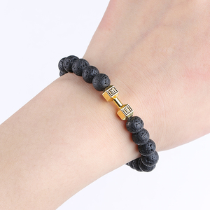 Bracelet en <span class=keywords><strong>hématite</strong></span> et pierres noires en vrac, design tendance, idéal pour les soirées - Vente en gros JD - Product Image 3