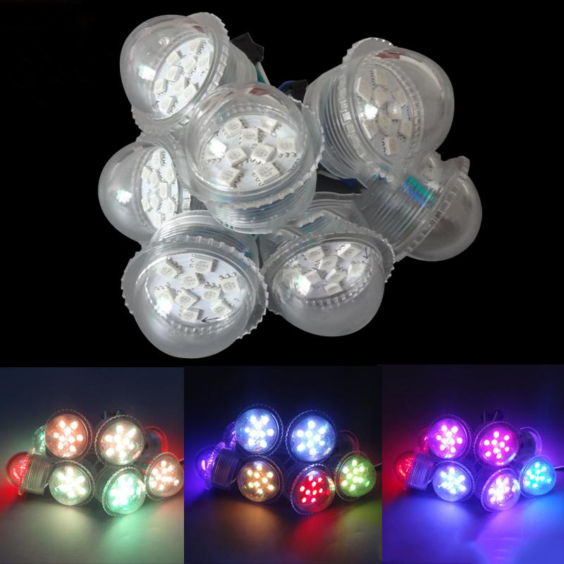 IP68 60mm 26mm 5050 LED RGB Pixel Light with Plastic Body for Outdoor Use Point Lights for Building Decoration