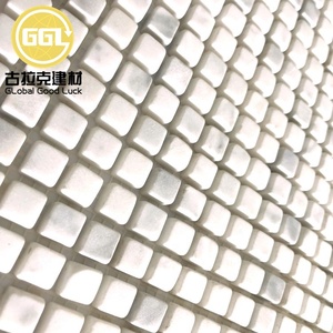 Finement traiter dégringolé Verge blanc marbre mosaïque carrelage Mini carré mur sol dosseret pour salle à manger bain chambre escalier hôtel - Product Image 6