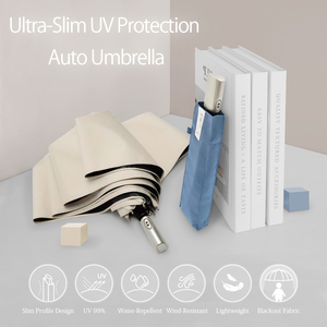 Paraguas UV Automático Ultra Delgado de 6 Varillas, 249g, Ligero, Portátil, Plegable, para Sol y Lluvia - Product Image 2