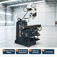 Machine de perçage et de fraisage robuste WELLON X6325, cône de broche ISO40, 380V, déplacement de table 870x440x400mm, poids 1200kg, usage en atelier