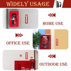 Autocollants en PVC imprimés UV résistants aux intempéries et aux décolorations, avec logo personnalisé, rouge et blanc, pour avertissements d'extincteurs, pour usage extérieur - Product Image 6