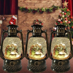 Escena de decoración navideña, globo de nieve, Natividad navideña, recuerdo de vacaciones, 2023 - Product Image 5