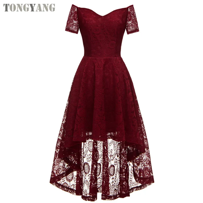 Tongyang vestido de renda para mulheres, atacado, 2021, vestidos de festa, moda feminina
