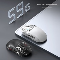 Ratón Inalámbrico para Juegos T-WOLF X4 para Sensor Yingst S203, 6 Botones, Diseño Ligero, Soporte para Macros, Software de Controladores