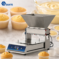 Machine de dépose de pâte portable de table en acier inoxydable pour la production de cupcakes, muffins et gâteaux en boulangerie