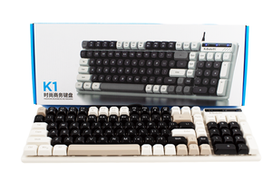 2025 nuevo <span class=keywords><strong>teclado</strong></span> con cable USB K1 <span class=keywords><strong>precio</strong></span> barato <span class=keywords><strong>teclado</strong></span> <span class=keywords><strong>de</strong></span> 101 teclas <span class=keywords><strong>teclado</strong></span> <span class=keywords><strong>de</strong></span> ordenador para escritorio logotipo personalizado - Product Image 4