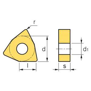 Fervi-เม็ดมีดหมุน WNMG080408M35 35ลบ (P) -8012667359591 EAN อุปกรณ์เสริมเครื่องมือไฟฟ้าอุปกรณ์เสริมการหมุน - Product Image 2