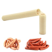 Boyaux de saucisses comestibles en collagène peuvent être fumés, cuits ou utilisés pour le barbecue