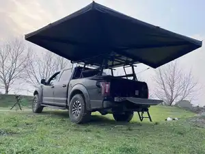 Outdoor Camping 270 Degrees Freestanding Car Side Awning Free Standing 270 Fox Wing Awning