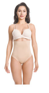 Ice Silk Body Shaper Cintura Alta Sem Costura Tummy Controle Calcinha das Mulheres de alta Qualidade Respirável Nylon Tanga Calcinha - Product Image 3