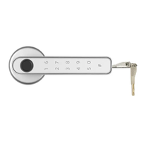 Serrure connectée Tu ya APP avec empreinte digitale et mot de passe, pêne dormant simple pour porte en bois, chambre, bureau, ou porte en verre