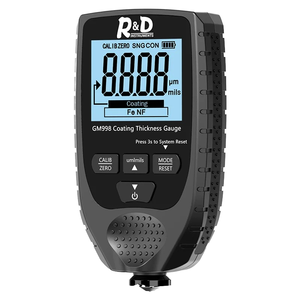 GM998 Medidor de contorno de cerámica ultrasónico digital 0-1500 um Medidor de espesor de recubrimiento para Metal Plástico Fe NFe Mediciones de pintura de automóviles - Product Image 2