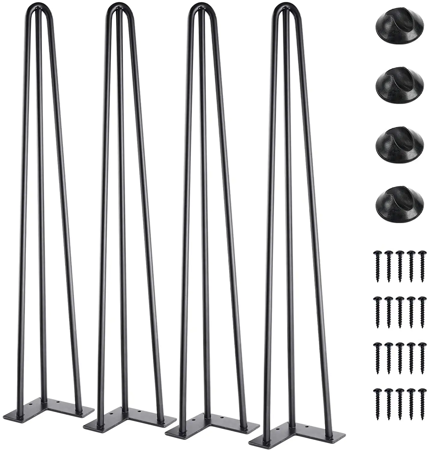 Wholesale Furniture Leg Powder Coating Custom Table Hairpin Leg Promotional Metal Black Modern Legs for Chairs