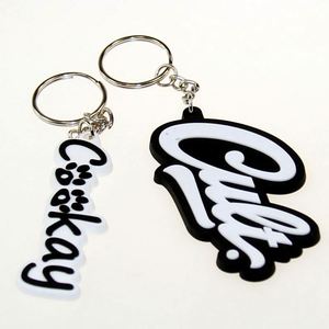 พวงกุญแจยางพีวีซีแบบนิ่ม 2 มิติ ออกแบบเองได้ - Product Image 1