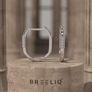 BREELIQ 14K Yellow Gold Round Charm Earrings 0.22 CT VVS2 G Color Round Cut Diamond Drop Earrings Anniversary - Product Image 3