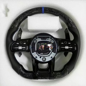 Volant en fibre de carbone LED modifié pour Mercedes Benz <span class=keywords><strong>AMG</strong></span> GT avec volant en cuir perforé - Product Image 6