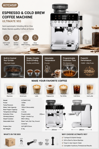 Machine à expresso haute puissance 1500W CM1622 1,8L 220-240V 50/60Hz Prise EU - Product Image 6