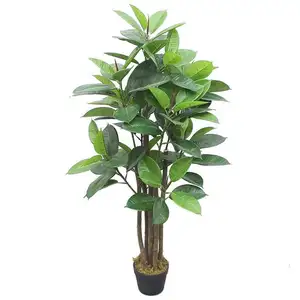 Fake Flower Plants Tree With Vase Simulation Outdoor Bulk 2024 Cherry Blossom Latest Wooden Tree Natural Artificial Banyan Trees