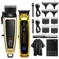 Tondeuses à cheveux électriques sans fil professionnelles pour hommes, recharge USB, réglables, tondeuses à cheveux sans fil pour barbier