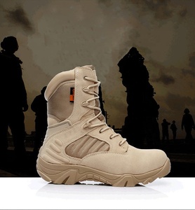 Stivali da Trekking da combattimento all'aperto nella giungla Design in pelle del deserto con suola in gomma resistente - Product Image 5