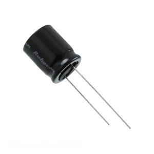Condensateur à travers trou 1200 uF, en aluminium, 1200UF 20% 35V RADIAL 35ZLJ1200M12.5X25 – Distributeur agréé - Product Image 1