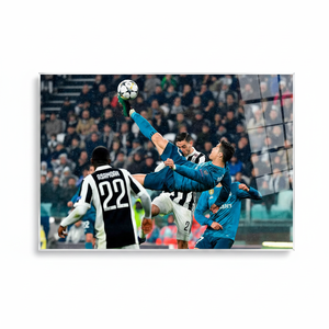 KayraHome Cristiano Ronaldo Art Deco Panel Print <b>Canvas</b> Football Poster Decor Clear <b>Frame</b> Hanging Wall Art for Birthday Turkey - Product Image 2